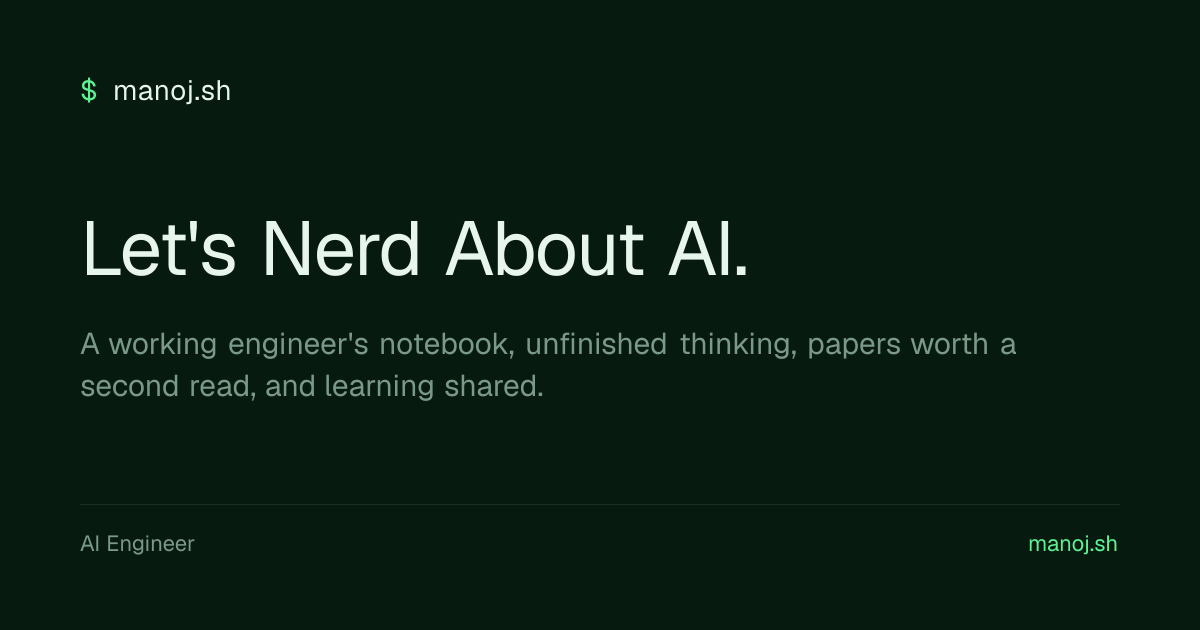 Manoj Bhandari | AI Engineer